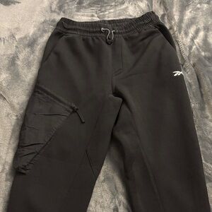 Reebok Men's Black Joggers with Side Pocket